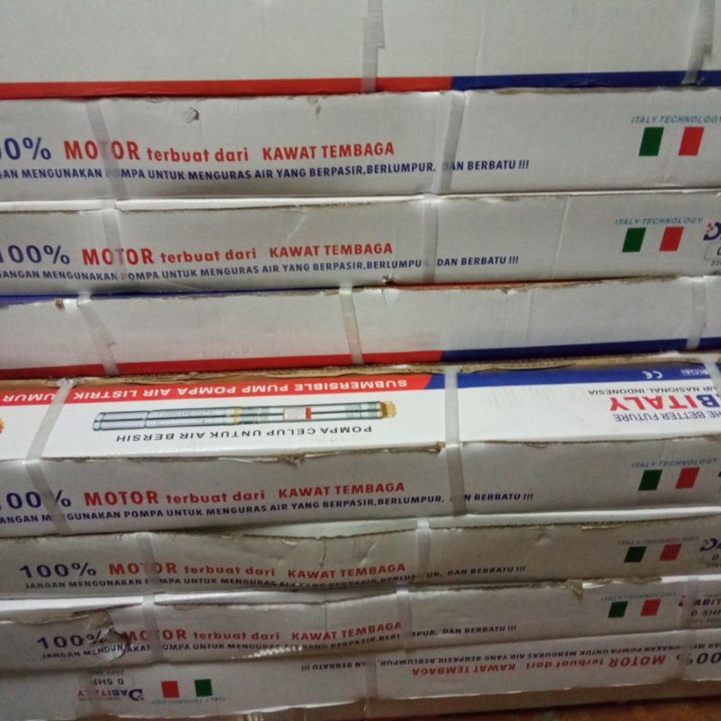 Pompa satelit submersilble DABITALY 3" 1HP + kabel 60meter + Control Box.