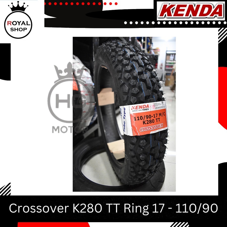Kenda Ban Motor Dual Purpose TubeType K280 Ukuran 110/90 Ring 17