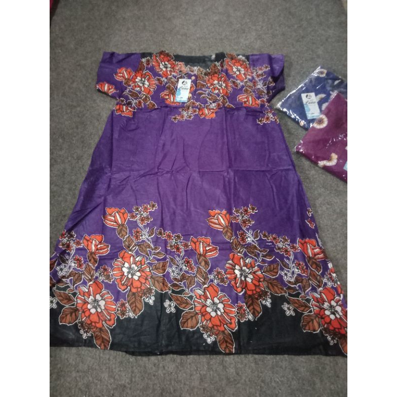 Daster Payung Motif Batik Ecer warna Ungu