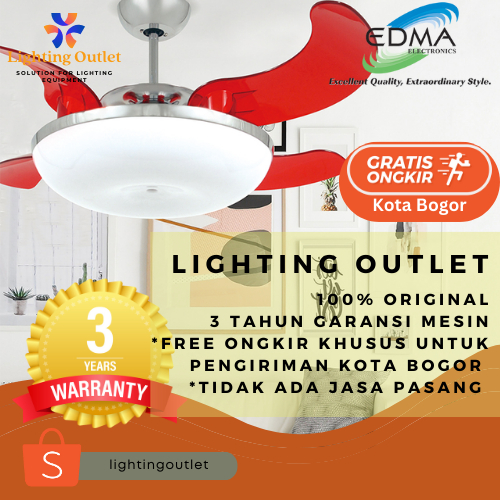 Kipas Angin Gantung Plafon MT Edma 46" Mela Remote Control
