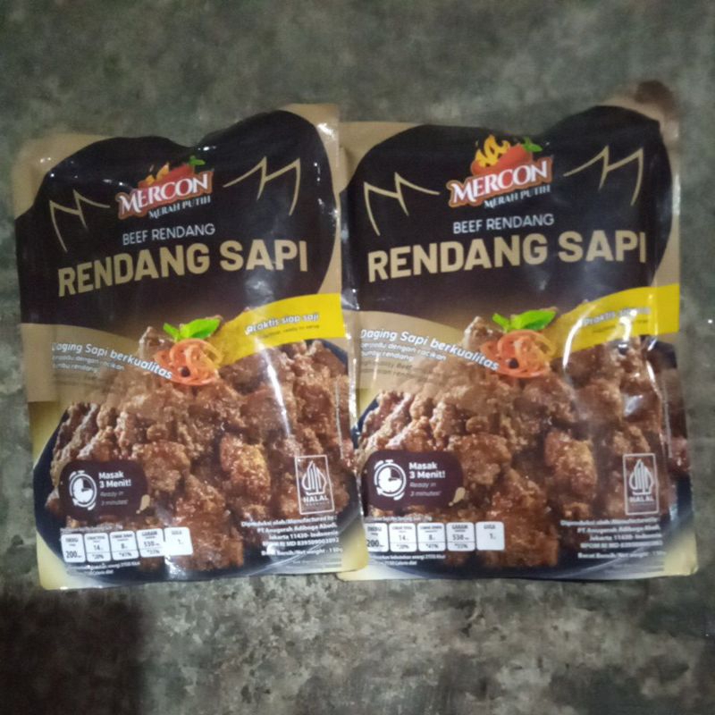 

Mercon merah putih beef rendang.Rendang sapi 150g.exp 240724