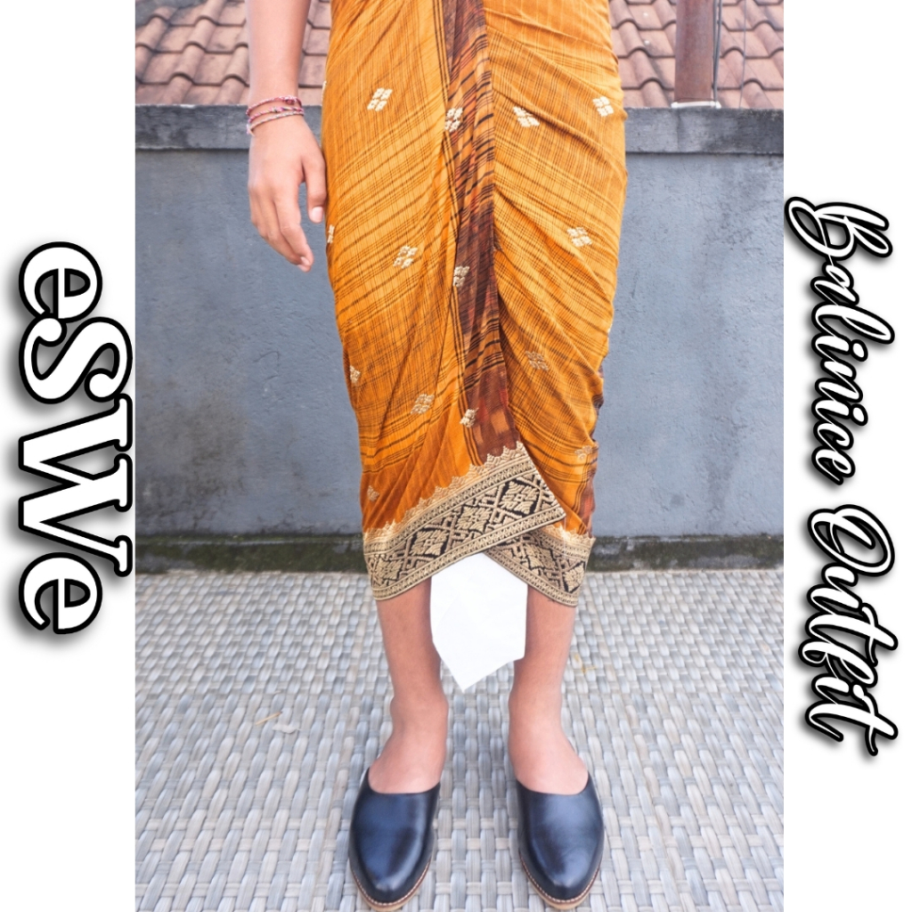 Saput | Kampuh Endek Premium nuansa Kuning | Aneka Motif