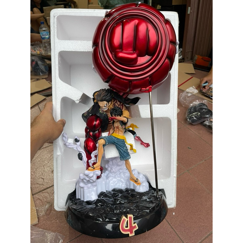 action figure one piece diorama luffy gear 4 tangan jumbo besar duo luffy