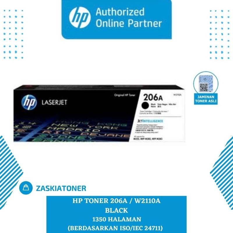 Toner hp laserjet 206A W2110A black