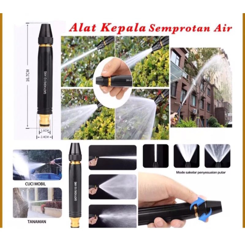 Kepala semprotan air / kepala selang taman / kepala selang cuci mobil / cuci motor