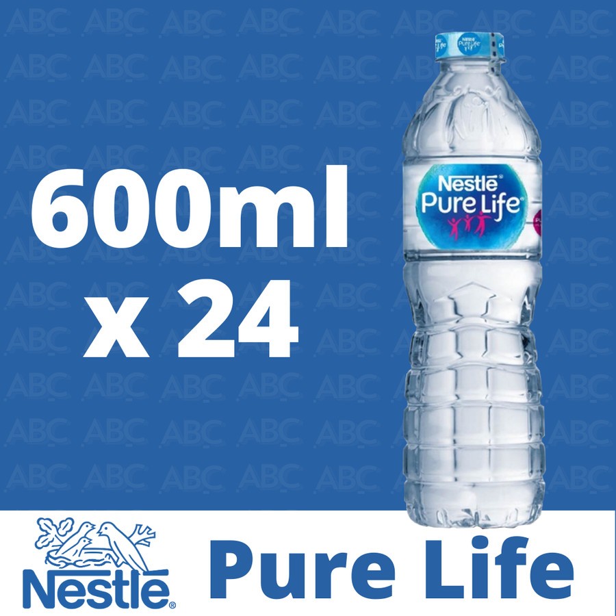 

Nestle Pure Life | 600 ml x 24 | Botol Tanggung | Air Minum | Air Mineral