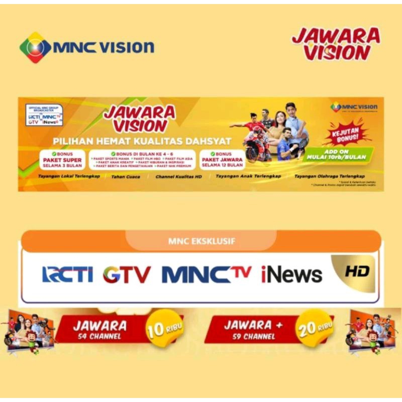 Paket Jawara Mnc Vision Jawara +