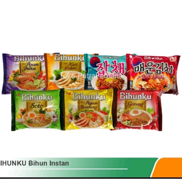 

QLXQ546 PROMO SALE Bihunku instan mix 5 varian 55gr 5 pcs