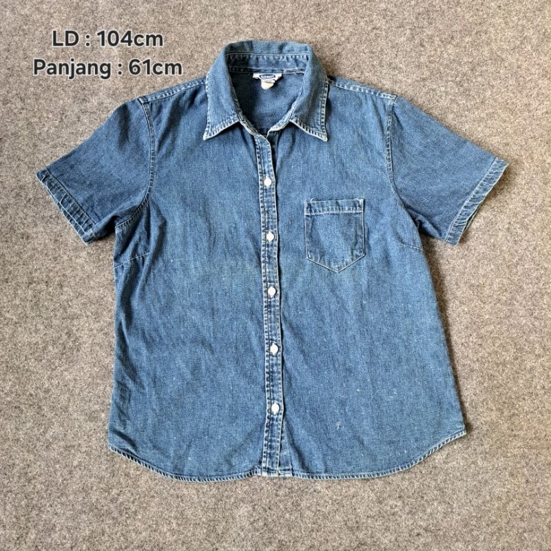 preloved blouse kemeja wanita jeans denim old navy