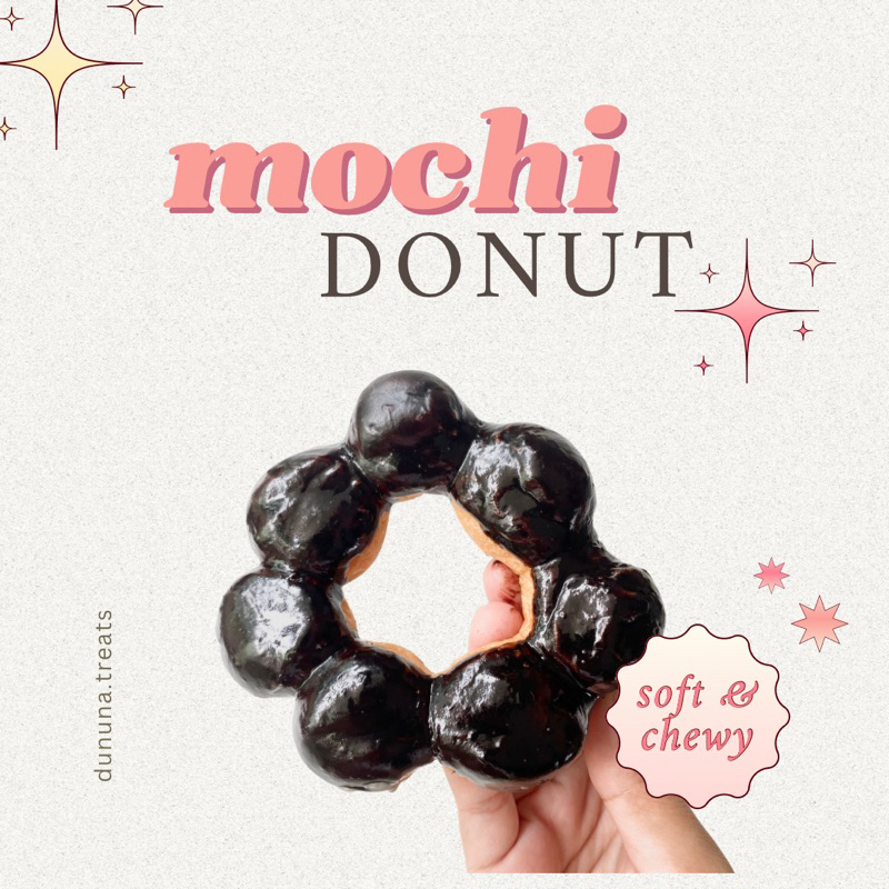 

donat / donat mochi / mochi bread / kue mochi / mochi coklat / mochi matcha