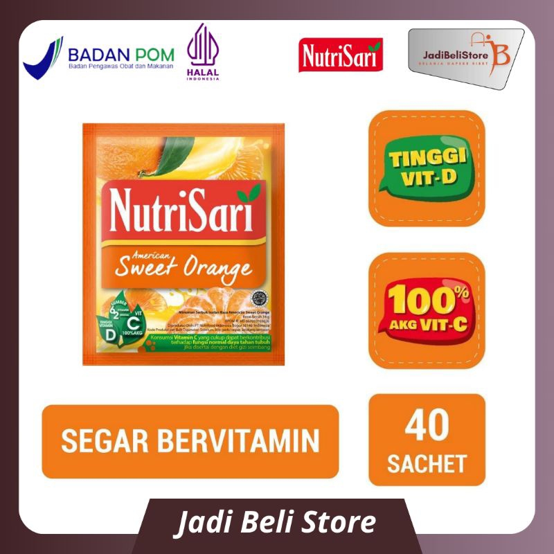 

Nutrisari American Sweet Orange 40 Sachet