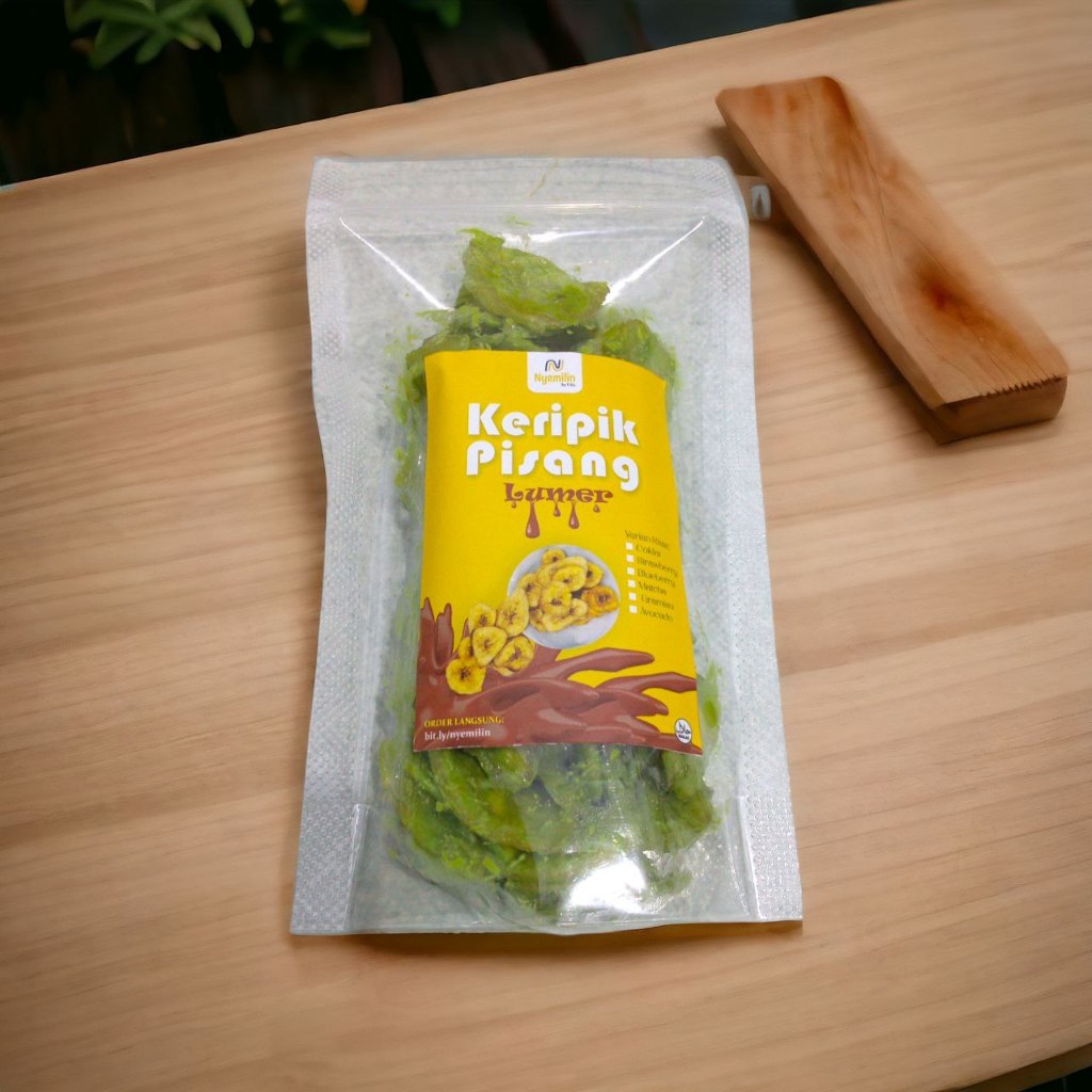 

PAKET 10 Pcs Keripik Pisang Matcha Lumer NYEMILIN Pouch