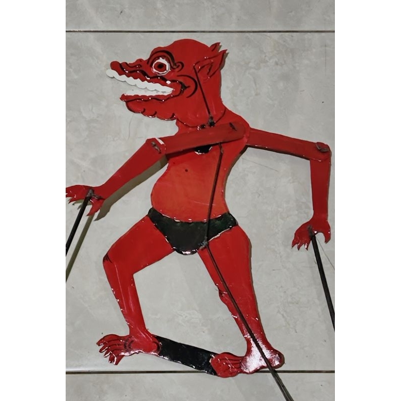 wayang kertas setan hantu merah