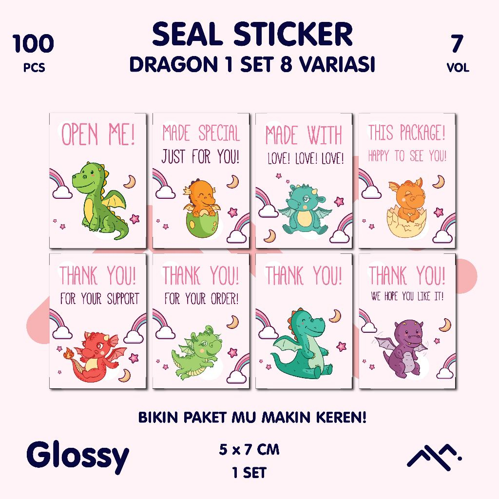 

[1 SET ISI 100PCS] Seal Sticker Segel Lucu Aesthetic Vol. 7 || Label Pengiriman || Label Pelindung || Sticker || Sticker Olshop || Aesthetic || Esthetic || Hampers Vol. 7