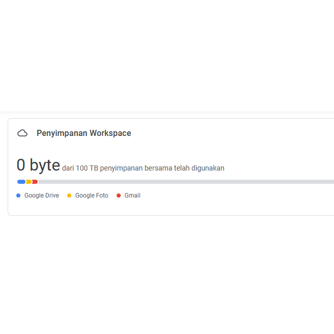 100 TB Storage Admin Gdrive (W0kspace)