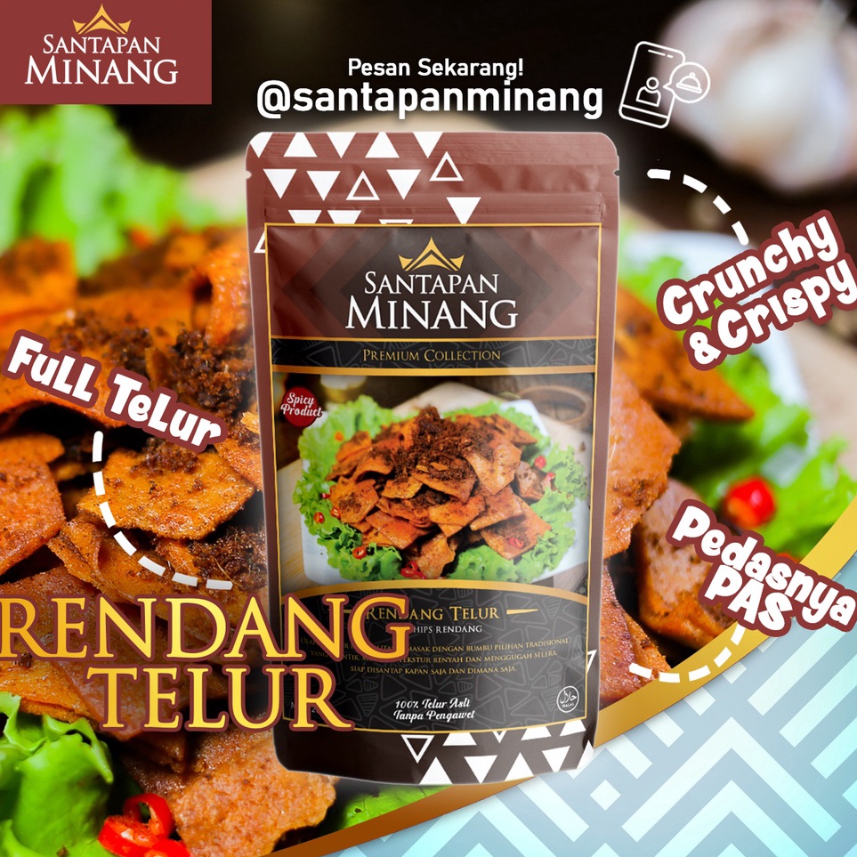 

PGZW359 Ready Stok Rendang Telur Kering Santapan Minang Premium
