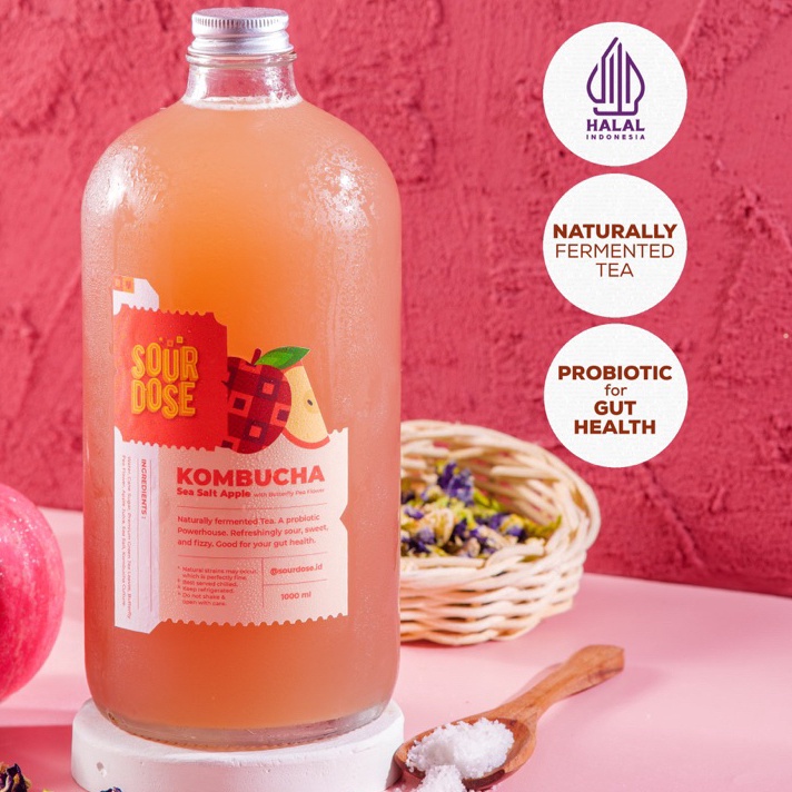 

WKXH1916 V44859 Kombucha Sea Salt Apple 1ml by Sourdose