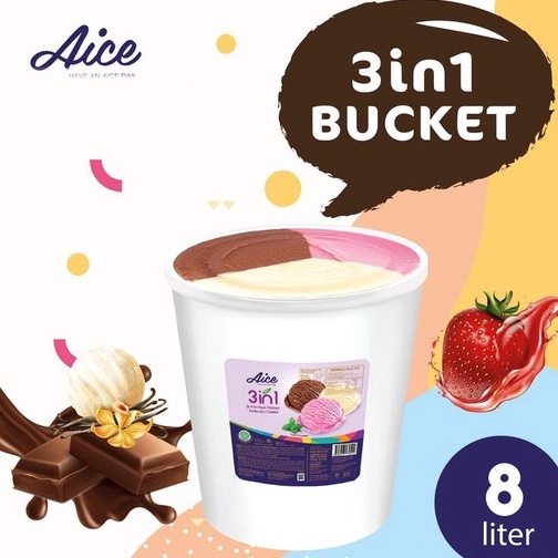 

FSTG184 Dijamin Ori Ice Cream Neapolitan 8 liter Aice 3in1