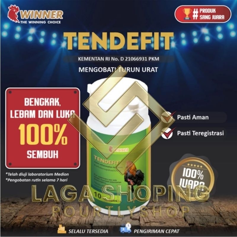 tendefit obat turun urat super otot kekar ayam vitamin sayap kram lemas kaki lumpuh 10 kap winner