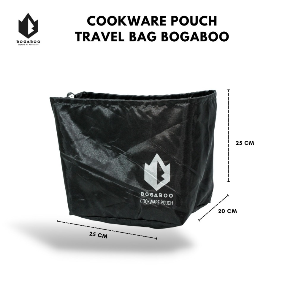 Cookware pouch bogaboo - travel bag bogaboo - tempat alat