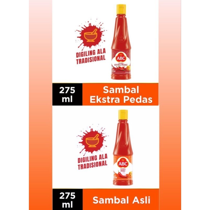 

ABC SAMBAL Asli / Extra Pedas 275ml