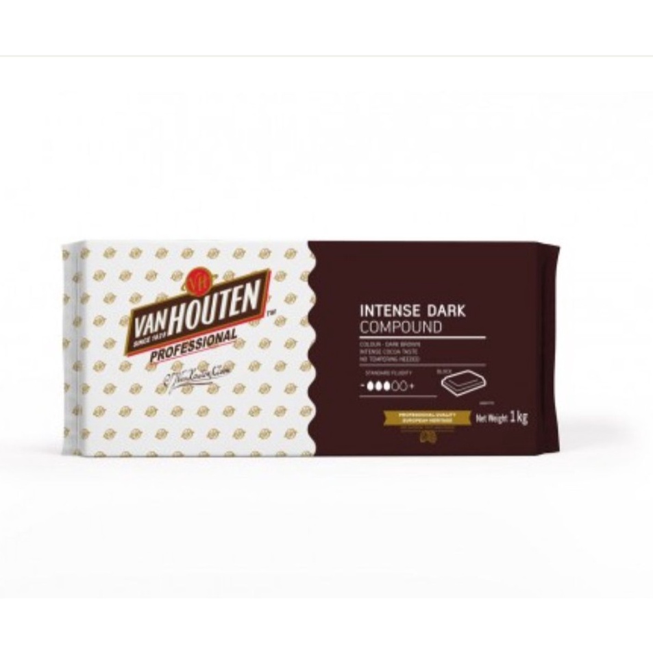 

DPLV595 Terlaku Van Houten Barry Callebaut Intense Dark Chocolate Compound Van 1kg