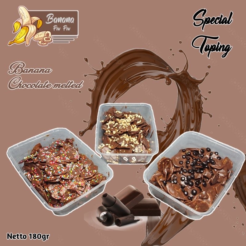 

Keripik Pisang Coklat Varian Toping 180gr - Premium Melted