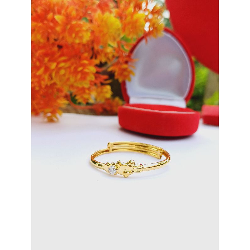 Gelang Bangle Anak Emas Asli Gelang Emas Asli Anak Bayi Gelang Bangle Anak Bayi Gelang Emas Ready