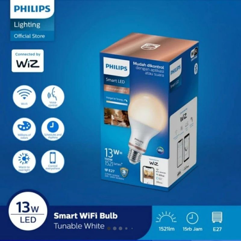 Philips Lampu Smart WIFI Bluetooth LED 13W Tuneable White