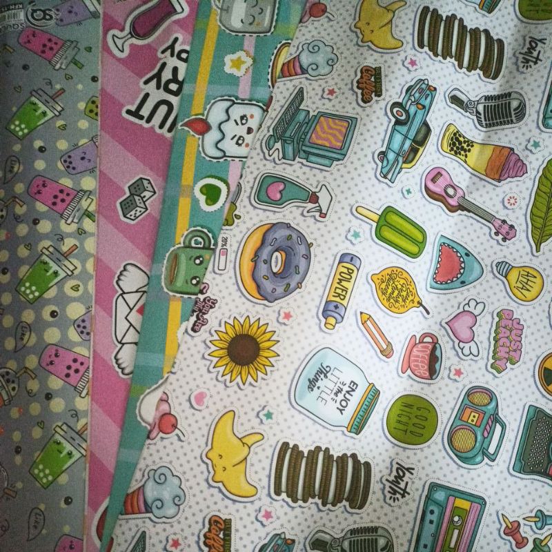 

Kertas Kado untuk bungkus kado random warna motif