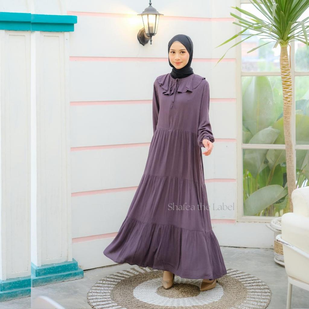 GAMIS MUSLIM POLOS BAHAN KATUN CRINKLE BY HUMAIRA STORE SURABAYA - GAMIS MUSLIM BAHAN KATUN CRINKLE 