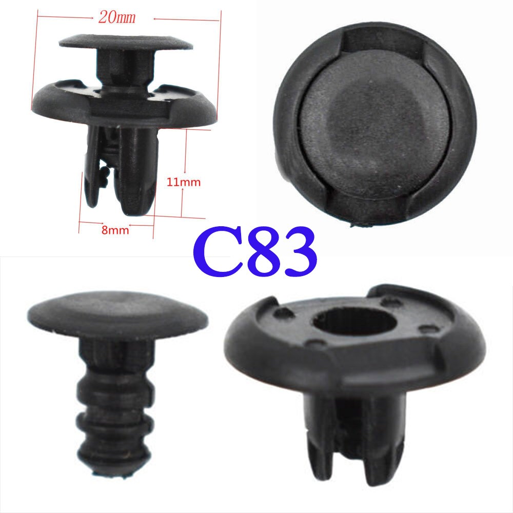 Klip Cengkeh Kancing Plastik 15 pcs Spakbor Spatbor Splash Shield Mud Guard Clip Karpet Perisai Lump