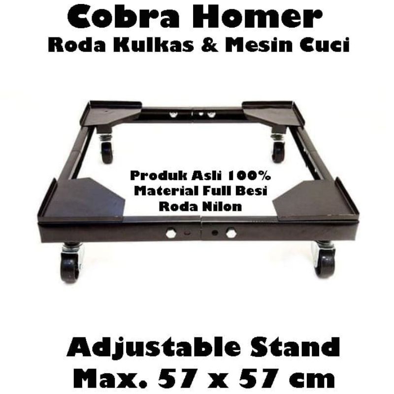 RODA KULKAS BESI COBRA/TATAKAN KULKAS RODA BESI COBRA
