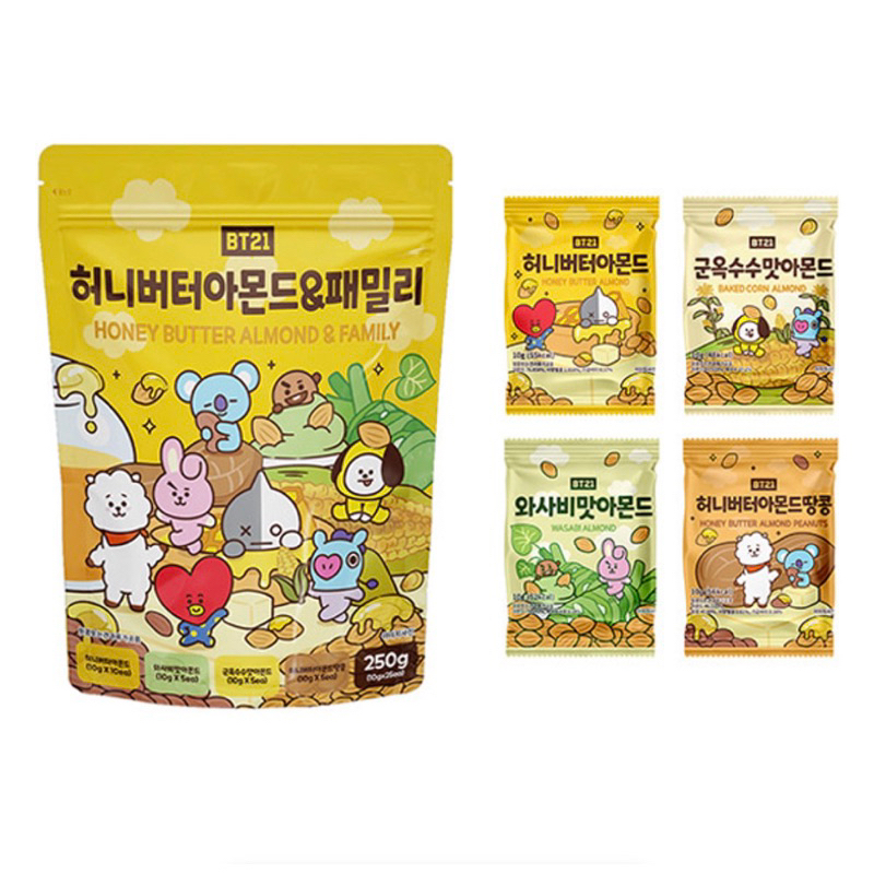 

[ PO ] BT21 Honey Butter Almond