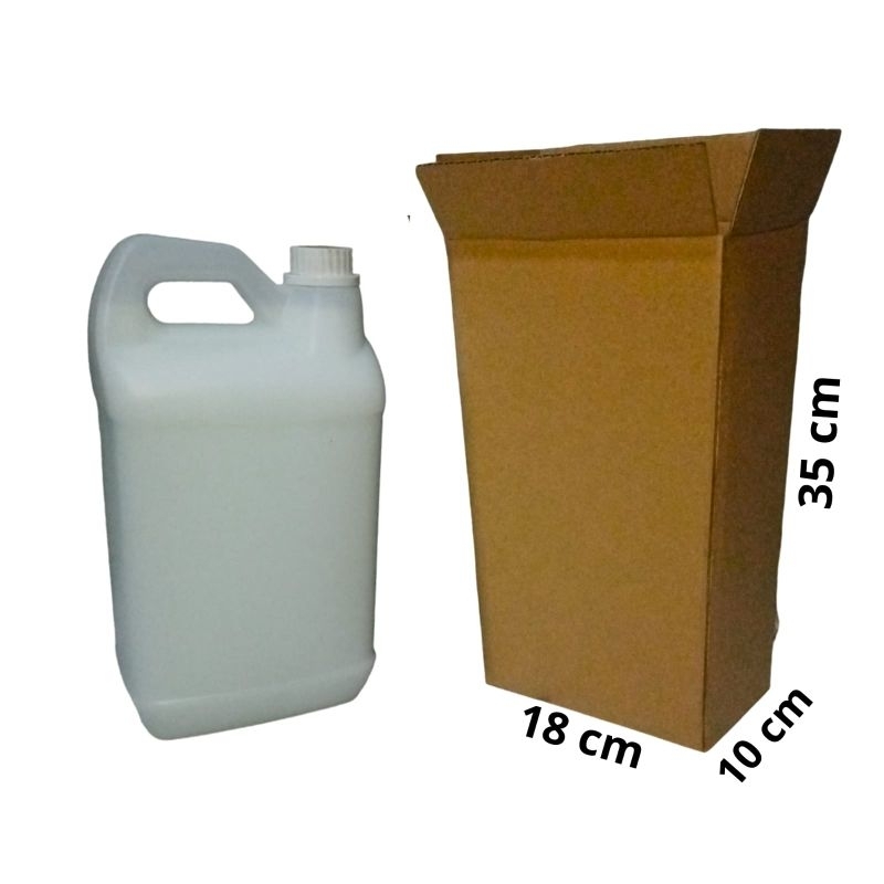 

kardus packing ukuran jerigen 5 liter. kondisi kardus baru ( isi 50 pcs )