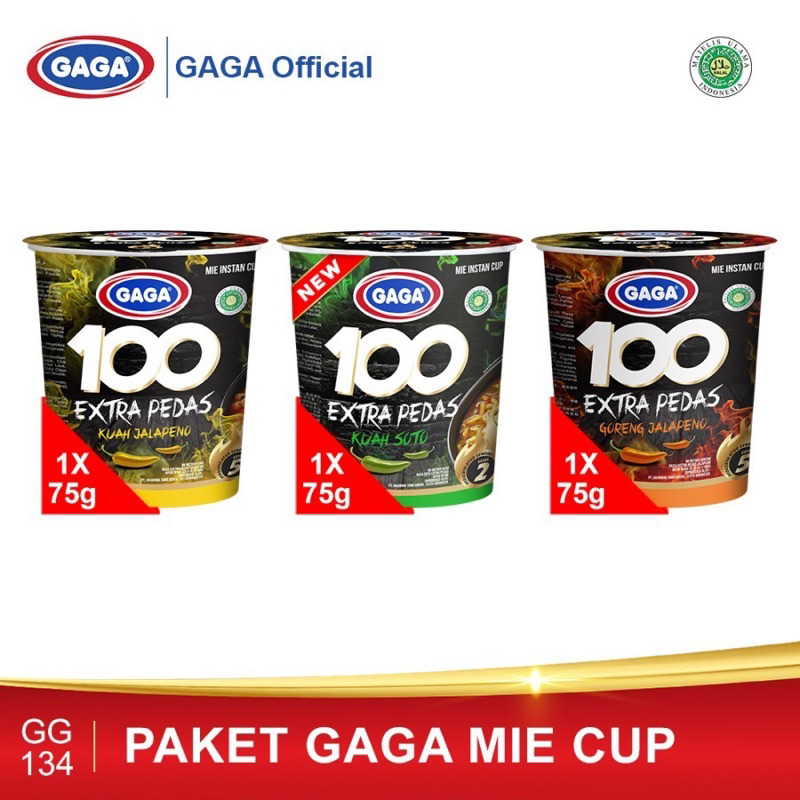 

Gaga 100 Cup Extra Pedas Semua Varian Paket 10pcs 75gr