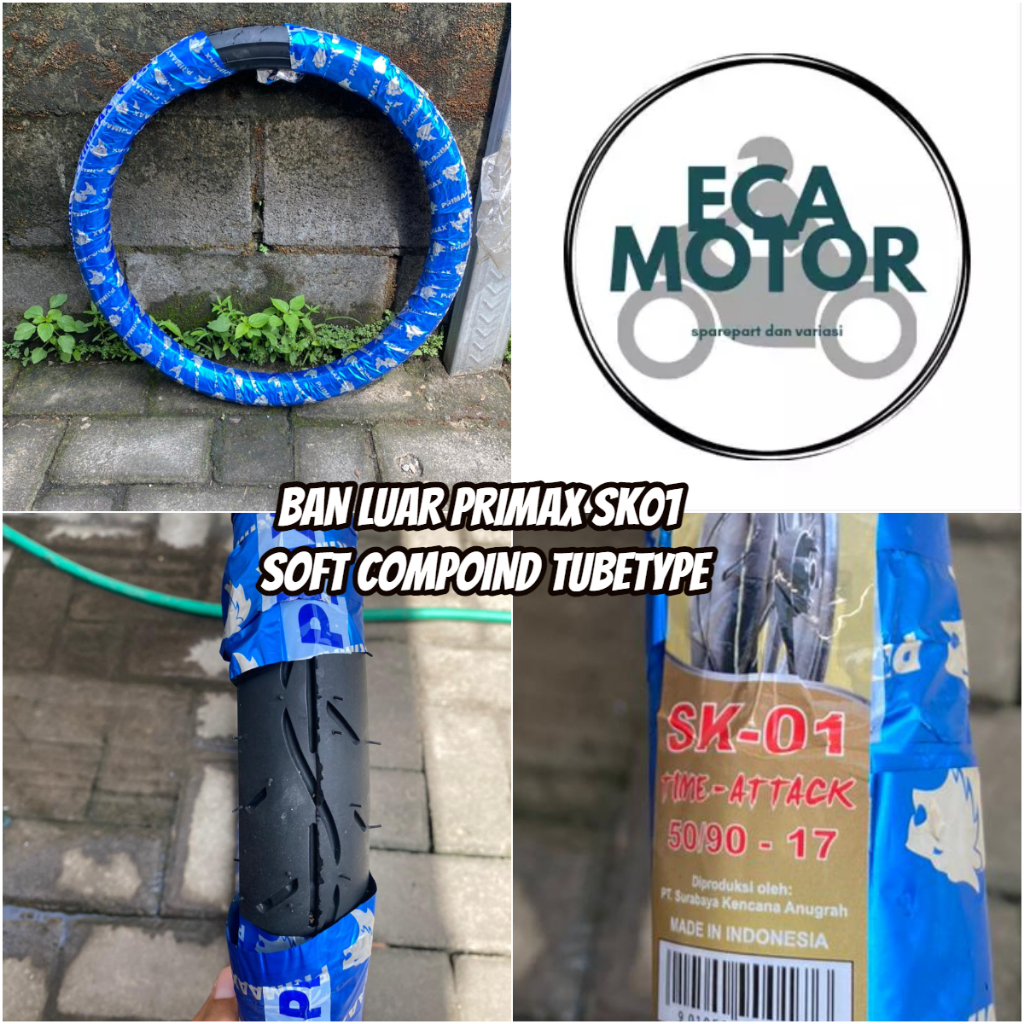 BAN LUAR PRIMAX SK01 RING 17 SOFT COMPOUND TUBETYPE || BAN LUAR PRIMAAX SEMUA UKURAN SK01 NON TUBLES