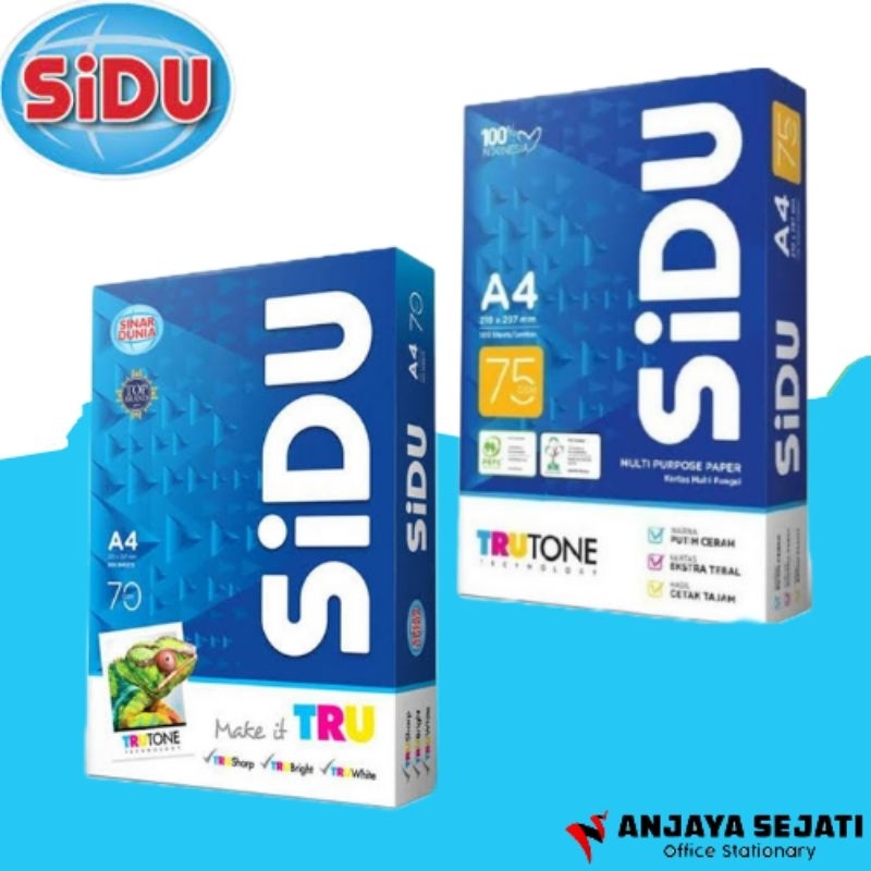 

Kertas HVS SIDU 70Gr/75Gr A4