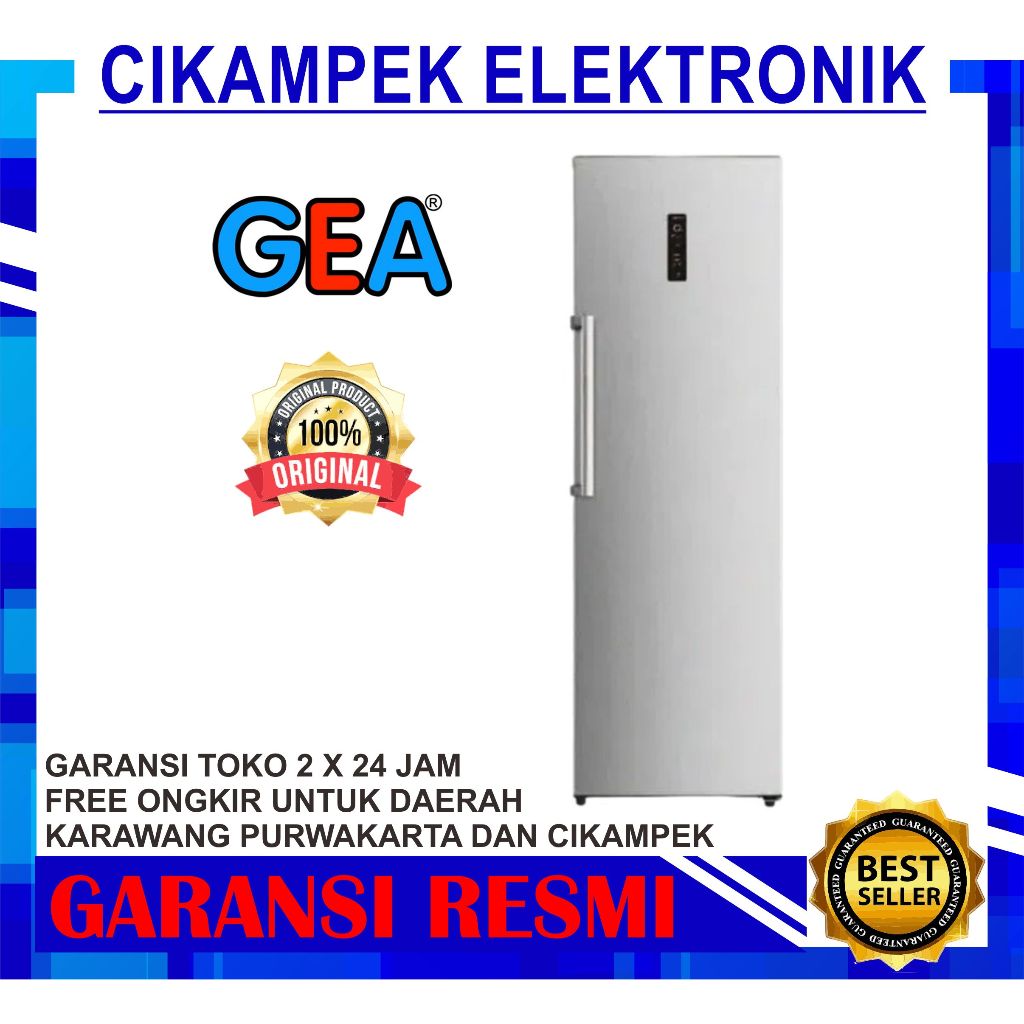 UPRIGHT FREEZER GEA GF-307 FREEZER STANDING NO FROST GF 307