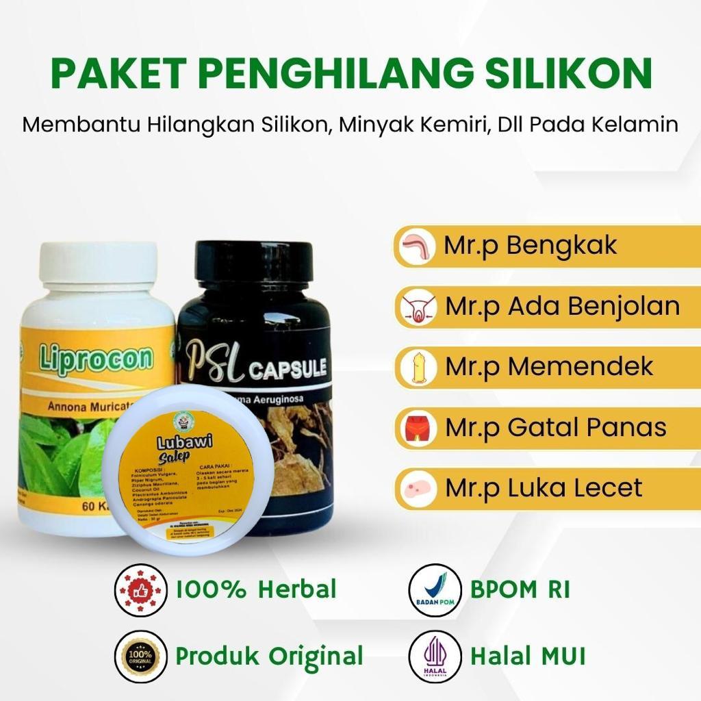 Obat Herbal PSL Capsule Paket Penghilang Efek Suntik Pembesar Mr.P