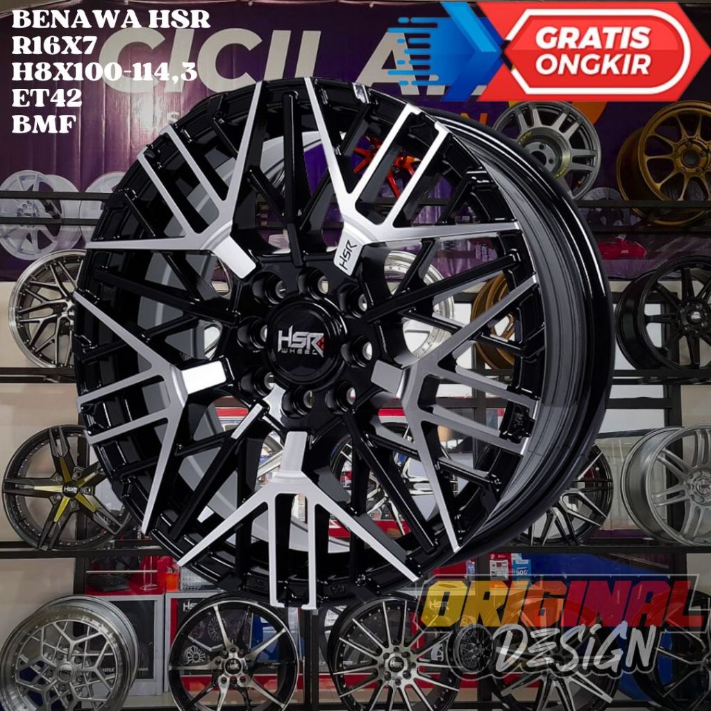 Velg Mobil AVANZA , XENIA , RAIZE , ROCKY , HSR BENAWA RING 16 R16 BMF
