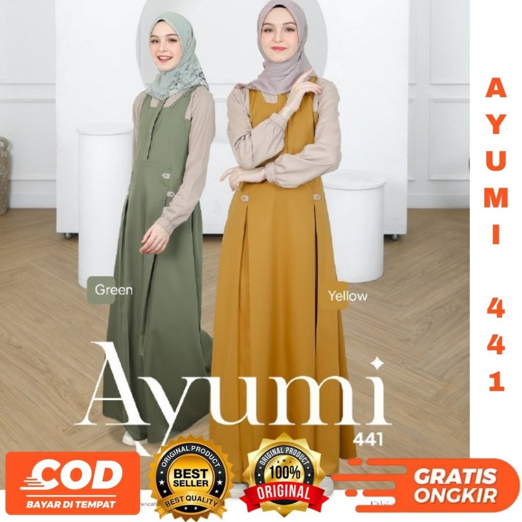 AYUMI 441 BUSANA  MUSLIM GAMIS DAILY TERBARU  BY ETHICA