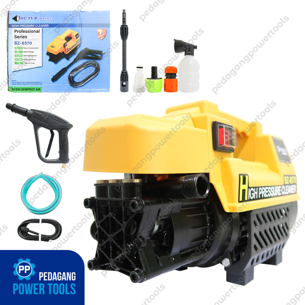 BENZ 8570 Mesin Jet Cleaner Listrik Cuci Steam Semprot Motor Mobil AC