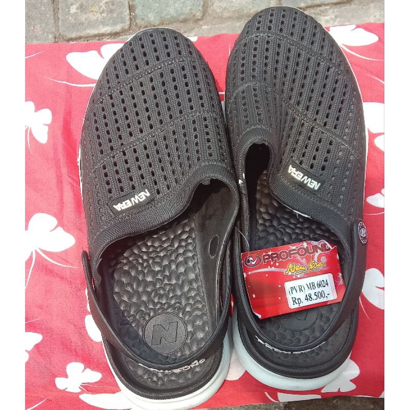 sandal slop slip karet pria dewasa tali belakang