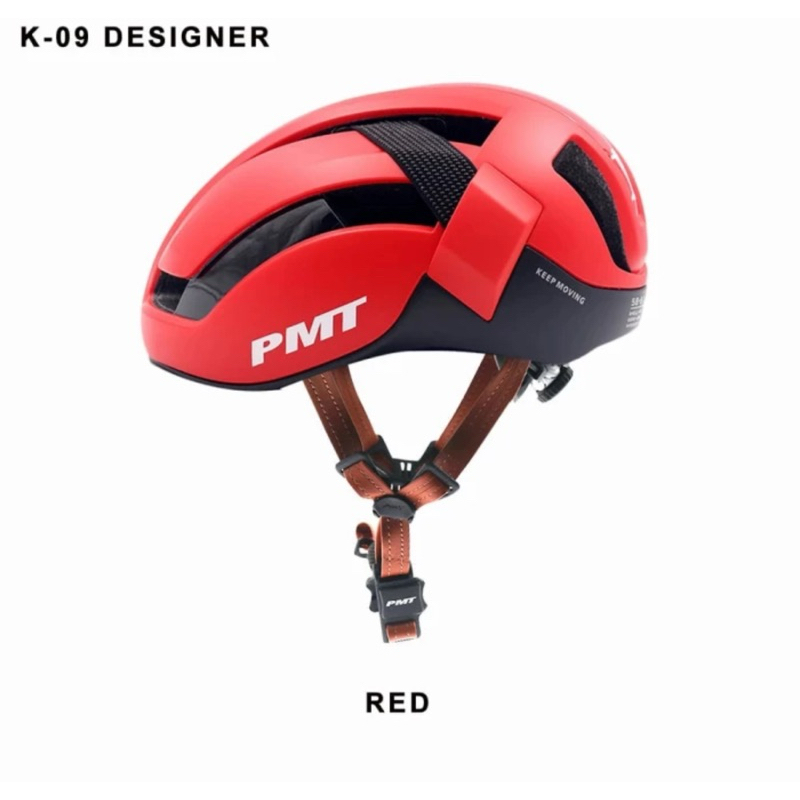 L. Helm sepeda PMT K-09 Designer Red
