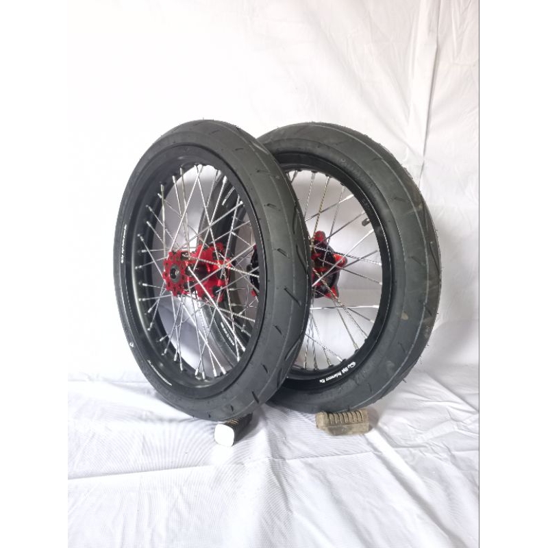Roda velg velah pelek veleg ban roda supermoto semi cacing 215 250 crf 150 l termurah