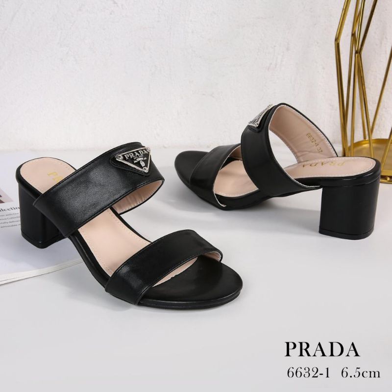 Sepatu Heels Impor Premium Prada 6632-1