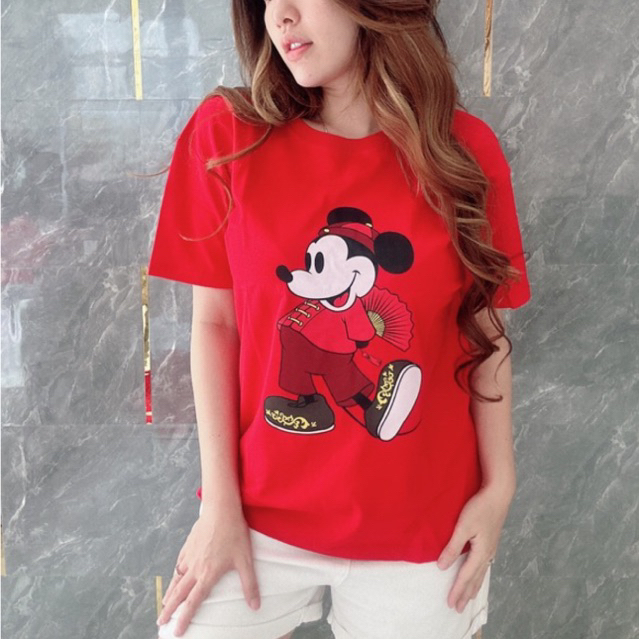 MICKEY UNIQLO IMLEK - PASANGAN FAMILY KELUARGA AYAH ANAK KIDS KNIT TOP KAOS OVERSIZE BAJU ONE SET SE