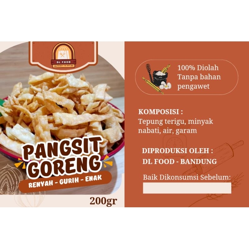 

Pangsit Goreng Imoet Asin Gurih Homemade 200 Gr