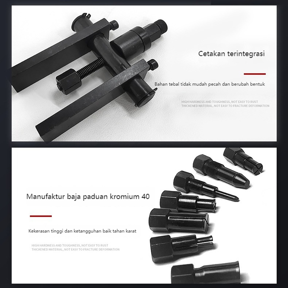 Pembongkaran sepeda motor bearing Traker Cabut Bearing Dalam 10pcs/ Tracker bearing Puller Set Treke